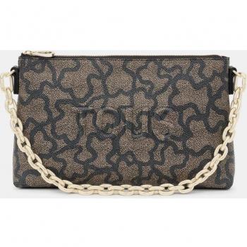 Bolso Bandolera Tous Kaos Icon 395910199 en Color Negro con Estampado de Logos