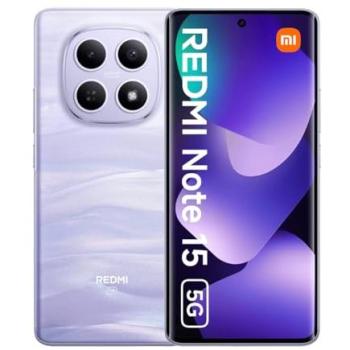 Xiaomi Redmi Note 15 5G Smartphone 6.77 AMOLED 8GB RAM 512GB Almacenamiento Doble SIM Color Púrpura Bruma