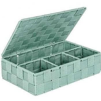 Wenko Organizador Pequeña, Polipropileno, Verde Menta, 26 x 17 x 7.5 cm