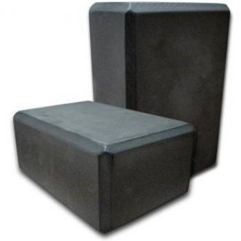 Bloques des yoga (bi-pack), negro, appr. 22 x 15 x 10