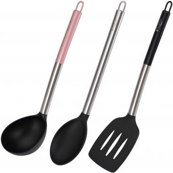 San Ignacio PK1413 Professional Chef Copper Set 3 sartenes + 4 fiambreras + 3 Utensilios, Aluminio Prensado