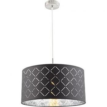 Lámpara colgante Kidal - Metal antracita Ø 40cm E27