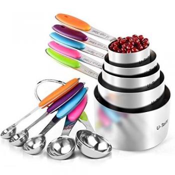 U-Taste Juego de Tazas y Cucharas Medidoras