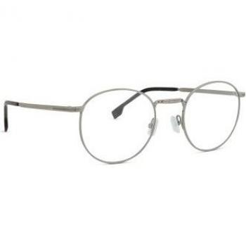 Hugo Boss Round Metal Glasses 50mm with Full Rim - Silver Frame