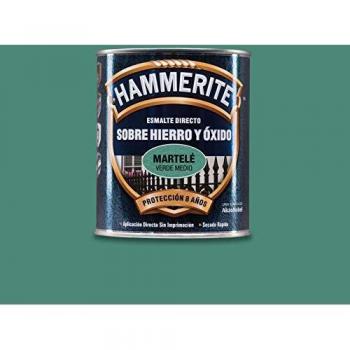 Hammerite Esmalte directo sobre hierro y óxido Martelé Verde Medio 750 ml