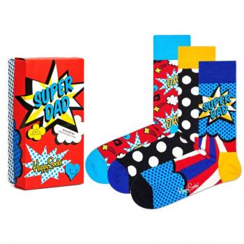 Calcetines Altos Estampados Super Dad 3-Pack