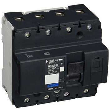 Schneider Electric 18656 NG125N C 4P, 63A