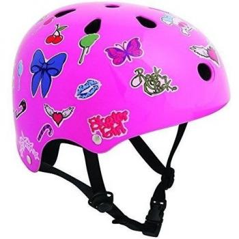 Sfr - Casco, diseño con pegatinas rosa rosa Talla:XXS-XS / 49cm-52cm