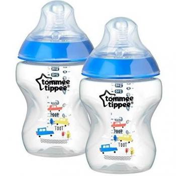 Tommee Tippee Closer to Nature 2 Baby Bottles 260ml 0 Month and + - Blue