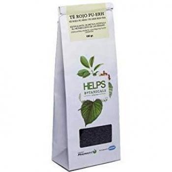 HELPS INFUSIONES - Té Rojo Pu Erh A Granel 100% Natural. Té Diurético Y Termogénico. Bolsa A Granel De 100 Gramos.