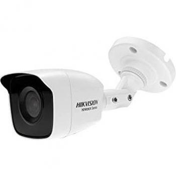 Hikvision Cámara de Seguridad Compacta Objetivo 2,8mm 4in1 1080p IR 20 Metros, Apto Exteriores Ip66 Hwt-b120-m