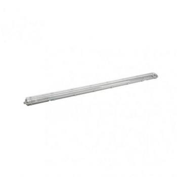 Pantalla Estanca FABRILAMP 150cm Lines LED 2xt8 IP54 Gris/Transparente 157x11,5x6 Cm