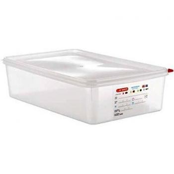 Contenedor de Alimentos GN 1/1 Araven 13.7L con Tapa - Lote de 4 - Polipropileno