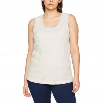 Junarose Jrsonna Sl Top-S, Camiseta sin Mangas para Mujer, Blanco