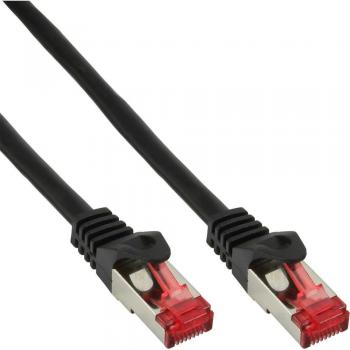 Cable de red S/FTP Cat 6 250MHz PVC CCA negro 0,5 m