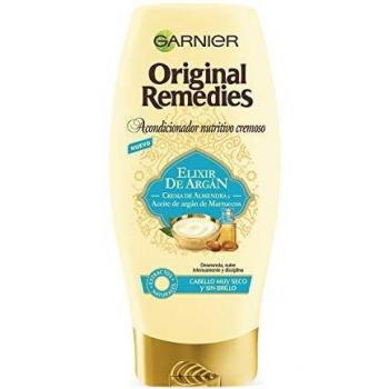 Garnier Original Remedies Elixir de Argán Acondicionador nutritivo cremoso sin silicona para un pelo muy seco y sin brillo - 250 ml
