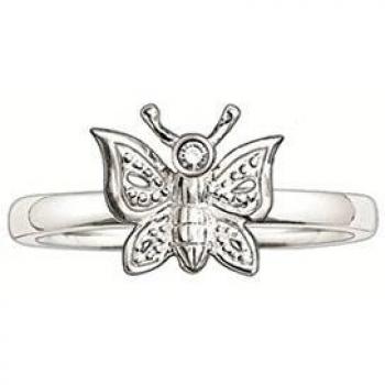 Anillo de Mujer Thomas Sabo SD_TR0005-153-14-48 (8) con diseño elegante, hecho de acero inoxidable y piedras preciosas, tamaño 48