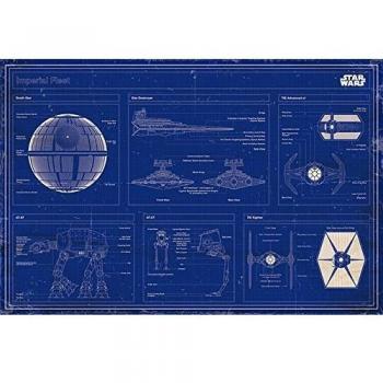 Star Wars Popartuk - Póster de Mapa de la Guerra de Las Galaxias