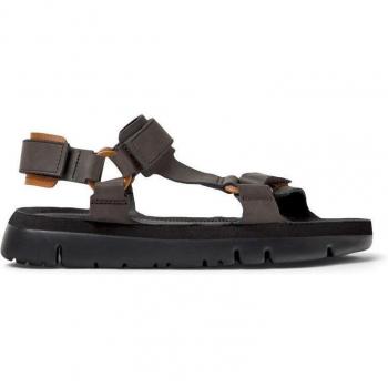 CAMPER Oruga Sandals for Men in Brown Smooth Leather - Size 39