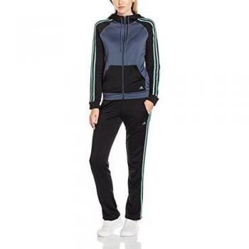 adidas New Young Knit - Chandal para mujer, color azul, talla M