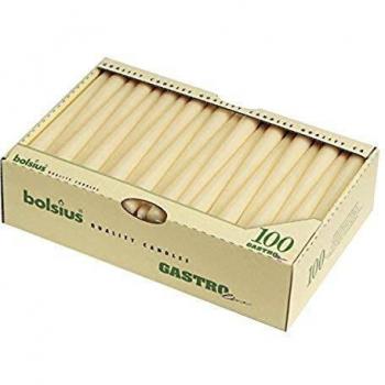 Tapered Ivory 10inch Candles 10/ 254mm. Colour: Ivory