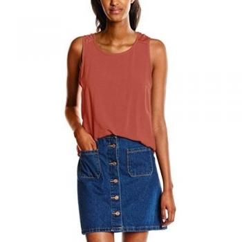 Hailys SL V TP Olivera, Tank Top para Mujer, Rot