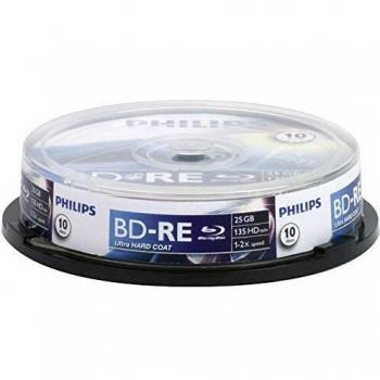 Philips Bluray BD-RE - Juego de 10 Discos Duros
