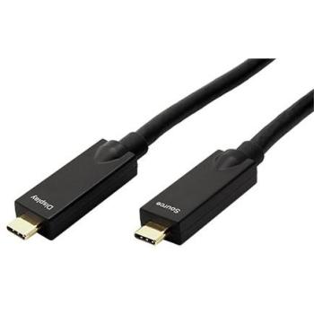 Cable USB 3.2 Gen 2 AOC de 10 m, C-C, 10 Gbps, 4K60Hz, PD 60W, Negro