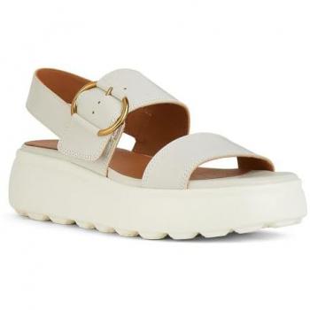 Sandalias GEOX Spherica EC4.1 para Mujer - Color Blanco y Beige Claro, Talla EU 38 / UK 5