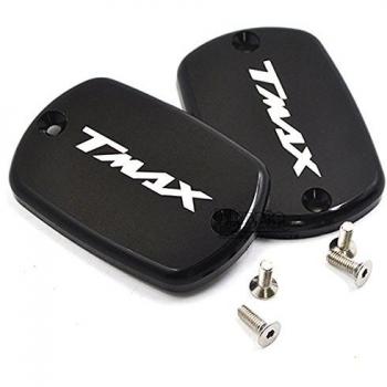 Tapas de aceite de la motocicleta CNC Tapa del tanque del tanque del líquido de frenos del tanque de líquido de freno Tapa para Yamaha T-MAX 500 2008-2011 T-MAX 530 2012-2016