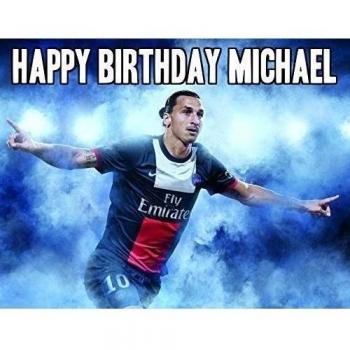Zlatan Ibrahimovic Soccer Football Edible Image Photo Cake Topper Sheet Personalized Custom Customized Birthday Party - 1/4 Sheet - 74846 by Sweet Custom Cakes