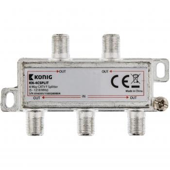 König KN-4CSPLIT Cable Divisor y combinador - Splitter/Combinador de Cables