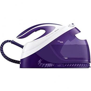 Philips PerfectCare Performer Centro de Planchado - 2600W, Golpe de Vapor 450g, Presión 6.5 bar, Tec OptimalTEMP, Depósito 1.8 L, Púrpura/Blanco