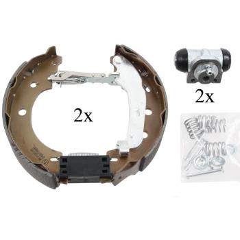Kit de frenos A.B.S. 111414, frenos a tambor con cilindro de rueda y accesorios para Renault Kangoo I y Kangoo I Express