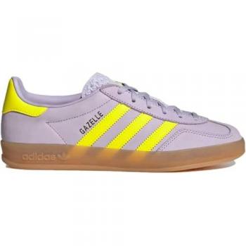 Zapatillas Adidas Gazelle Mujer Indoor - Púrpura - Talla: 36 2/3 - Cuero