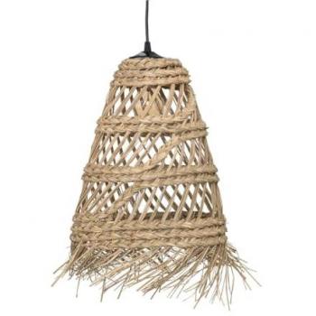 Lámpara Colgante Boho de Mimbre Beige 28 cm - ATMOSPHERA