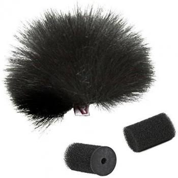 Rycote 065514 Universal Lavalier Windjammer for Microphone - Black