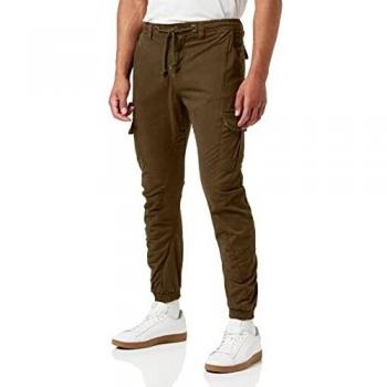 Urban Classics Men's Cargo Jogging Pants - Olive Green - Sizes S to 5XL