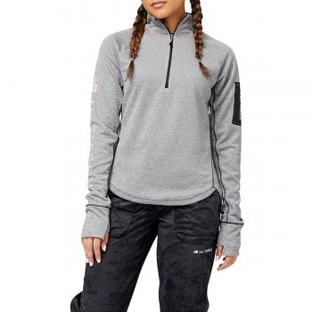 Sudadera New Balance Impact Run AT Gris Mujer