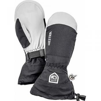 Manoplas Hestra Army Leather Heli Ski, Unisex, Negro, Talla 7