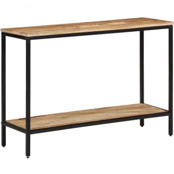 Consola de madera maciza de mango en bruto 100x35x70 cm Marrón
