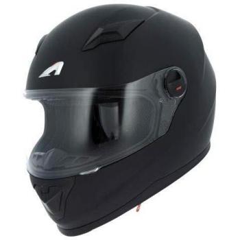 Astone Helmets - Casque intégral GT2 Monocolor - Casque idéal milieu urbain - Casque intégral en polycarbonate - Matt black M