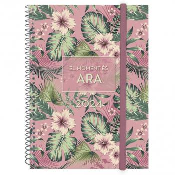 Agenda Finocam 2024 Espiral Design Collection E10 Semana Vista Horizontal 155x212 Multicolor Catalán Multilingüe