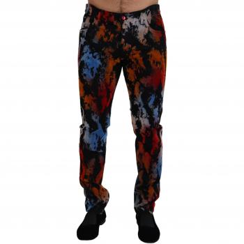 Dolce & Gabbana Multicolor Cotton Tie Dye Skinny Denim Jeans - IT50 | L