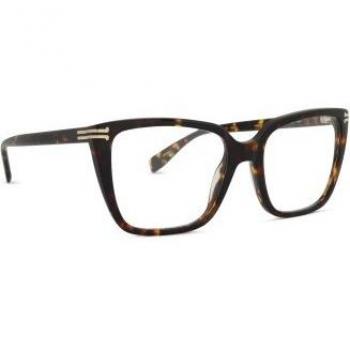 Marc Jacobs MJ 1107 Square Prescription Glasses - Brown, Gold, Havana Plastic Frame