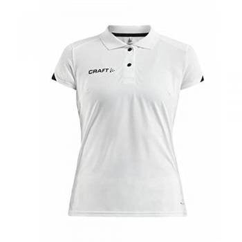 Craft Pro Control Impact Women's Polo Shirt - White, Medium, Polyester