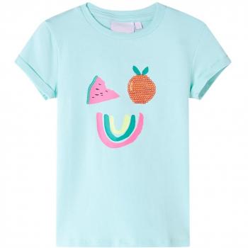 Camiseta infantil aguamarina claro 92