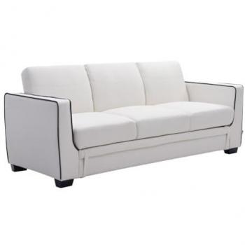 Sofá cama convertible de 3 plazas NATY - Blanco
