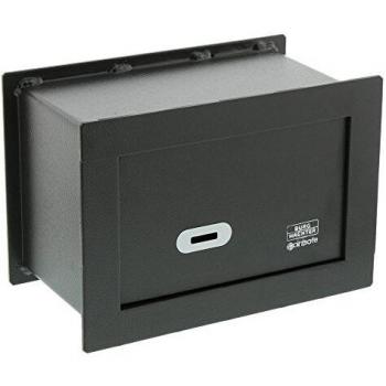 Caja Fuerte Empotrable Burg Wächter Point Safe PW 1 S - Apertura con Llave, 3.5L, 6.6kg, Color Negro