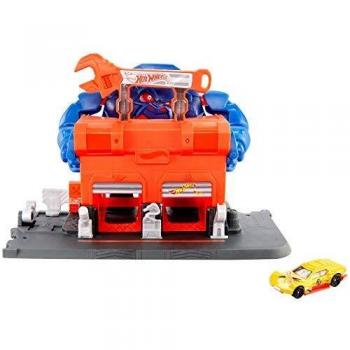 Hot Wheels City Garaje del Gorila furioso, pistas de coches de juguete